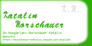 katalin morschauer business card